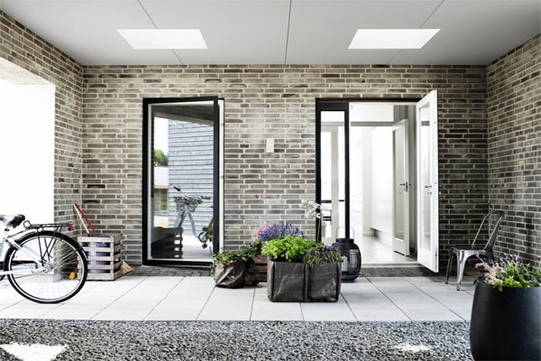 internal view of velux flat glass domed rooflights